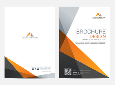 Brochure template flyer design vector background