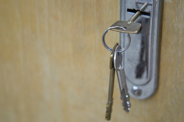 the keys in the keyhole