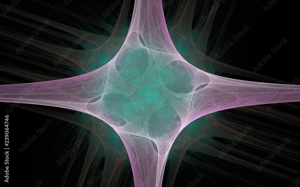 Fototapete digital generated image in the form of abstract geometric shapes of various shades and colors for us