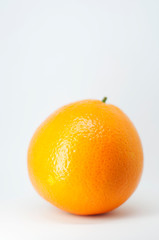 fresh orange on white background