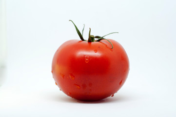 fresh tomato isolated on white background