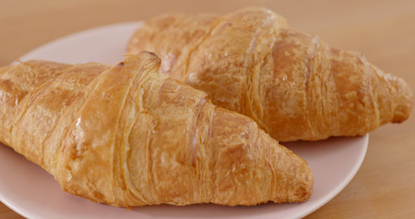 Croissant bread morning breakfast
