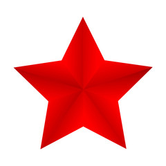 Obraz premium Red star. Vector illustration.