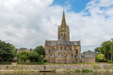 Avener Church of the Mother of God. City of Laval, Mayenne, Pays de Loire, France. August 5, 2018 
