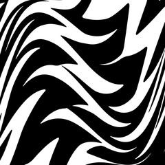 Geometric Simple Zigzag Print, Wave Pattern