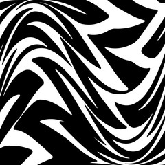 Geometric Simple Zigzag Print, Wave Pattern