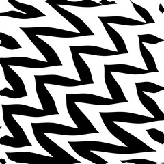 Geometric Simple Zigzag Print, Wave Pattern