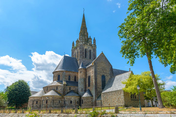 Avener Church of the Mother of God. City of Laval, Mayenne, Pays de Loire, France. August 5, 2018 
