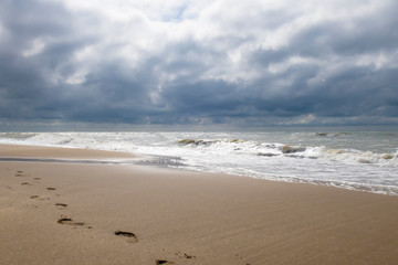 Tormenta en la playa