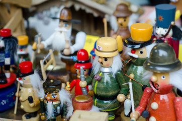 Christmas toys at the fair.