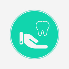 Tooth vector icon sign symbol