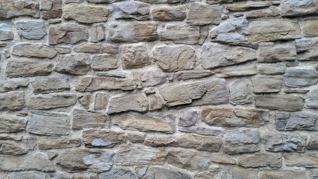 alte Bruchsteinmauer aus der N&auml;he