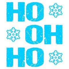 Vector illustration of Ho Ho Ho Type Design