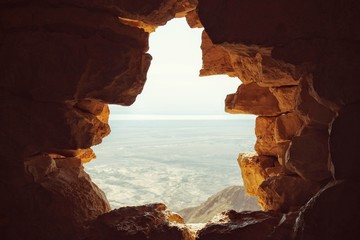 View of the Desert around Dead Sea