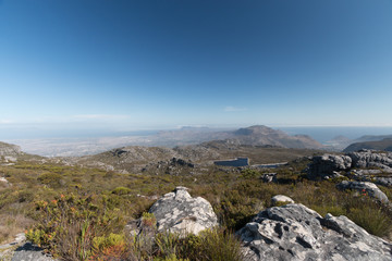 Fototapeta na wymiar Aussicht vom Tafelberg in Südafrika