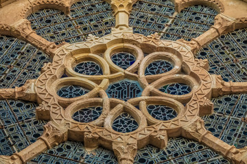 Monastery of Santa Maria de Santes Creus, a Cistercian monastery in Catalonia, Spain. 