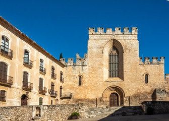 Fototapeta na wymiar Monastery of Santa Maria de Santes Creus, a Cistercian monastery in Catalonia, Spain. 