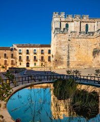 Fototapeta premium Monastery of Santa Maria de Santes Creus, a Cistercian monastery in Catalonia, Spain. 