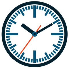 Clock flat icon. World time concept.