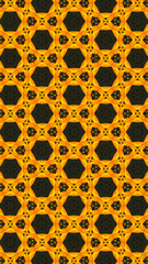 Kunstvolles geometrisches Muster und abstrakter Hintergrund