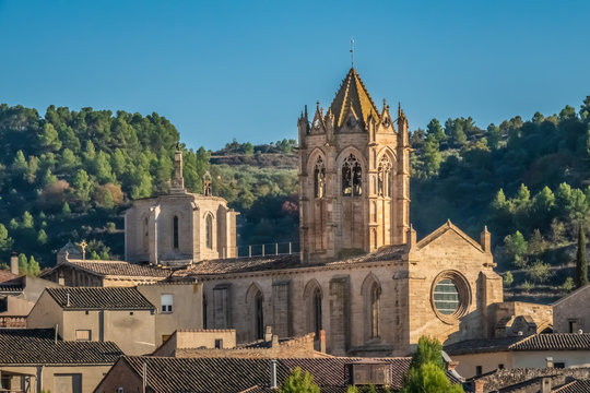 The Monastery of Santa Maria de Vallbona (Vallbona de les Monges), the only female monastery of the cistercian route in Catalonia preserving the monastic life since the XII. century. Catalonia, Spain