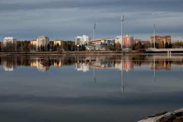 view of port of city