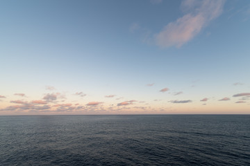 sunset over sea
