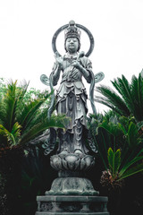 Obraz premium Kannon sculpture at Isshin-ji buddhist temple osaka japan