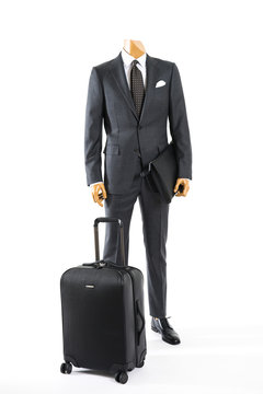 businessman with suitcase