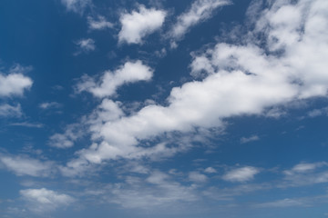 blue sky with white clouds