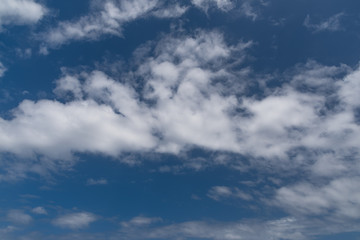 blue sky with white clouds