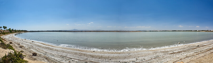 Cyprus. Larnaca Salt Lake. Panorama