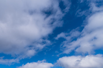 blue sky with white clouds