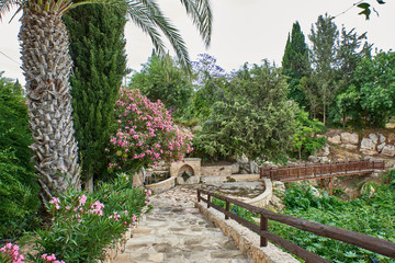 Cyprus. Village Lempa. Observation deck over the picturesque ravine