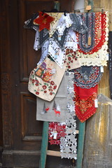 Naklejka premium Nuremberg Christmas Market is also known as the Little Town from Wood and Cloth. Nuremberg, Germany, December