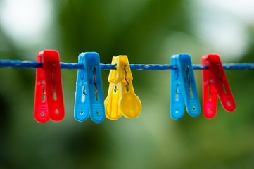 colorful plastic clip for wash dress process