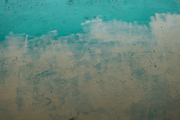 distressed pealing paper paint and weather wall