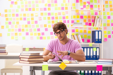 Student preparing for exams with many conflicting priorities 