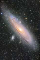 Fototapeta na wymiar The mellowy Andromeda Galaxy