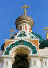Obraz premium Russian Orthodox Cathedral in Nice, France