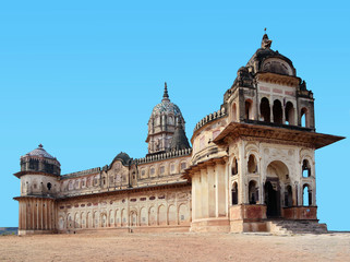 Fototapeta premium Laxminarayan Temple in Orchha, India, was constructed in 1662 dedicated to a Goddess Laxmi