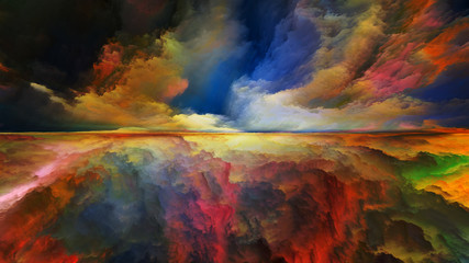 Obraz na płótnie Canvas Colorful Abstract Landscape
