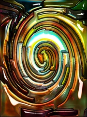 Fotobehang Advance of Spiral Color © agsandrew