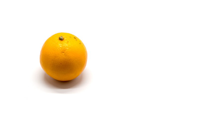 orange ball on white background
