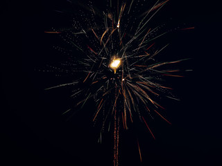 Fototapeta premium Skies filled with colorful explosions
