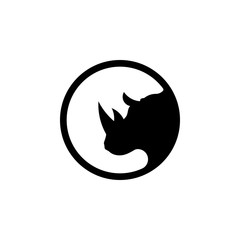 Circle Rhino Logo Design Inspiration