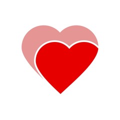 Heart Vector Icon. Love Flat Symbol design - Vector