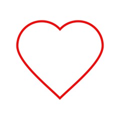 Heart Vector Icon. Love Flat Symbol design - Vector