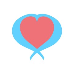 Graphic red hearts love vector.couple romantic love heart. - Vecto