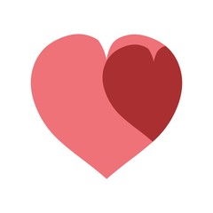 Graphic red hearts love vector.couple romantic love heart. - Vecto